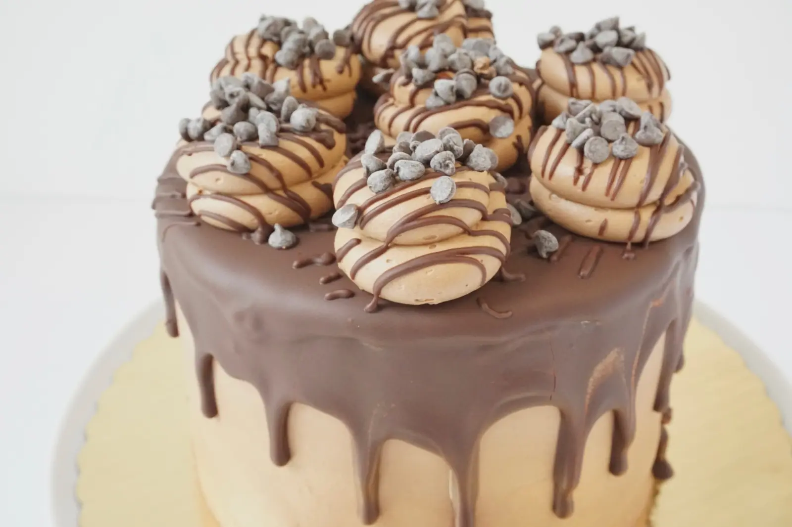 Chocolate Lover cake with chocolate drip and chocolate decorations
